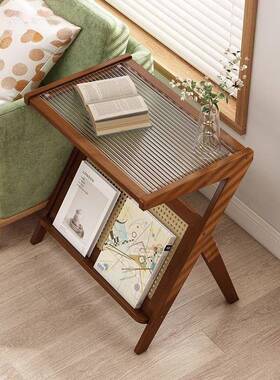 小几小茶几RJT卧床头桌子客厅沙发网室红床头柜民宿置物架边日式