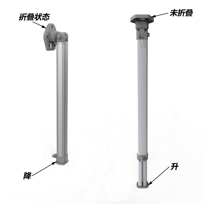 房车桌装腿游艇改用品拆卸式伸缩桌腿顶部可折叠桌腿可267升降可