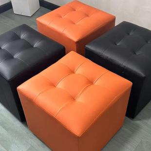 凳小子白色会活动面包凳皮子方凳沙发凳40展cm高小凳985方墩婚礼