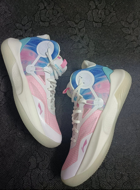 LiNing李宁音速9Team强化侧向支撑织物中帮篮球鞋ABAS107-1