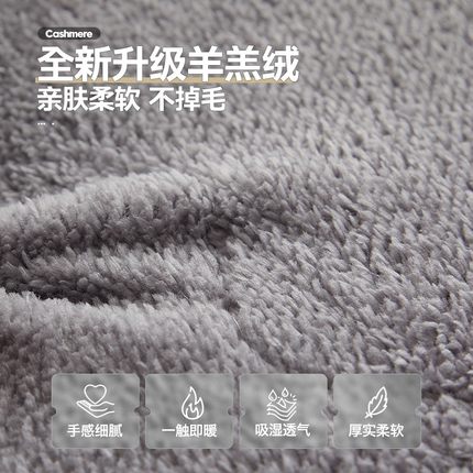 加厚羊羔绒床垫软垫冬季保暖家用双人垫褥被学生宿舍单人地垫褥子