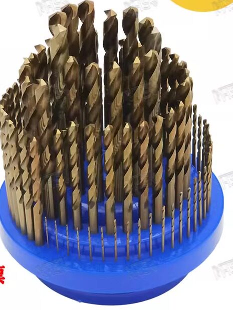 优质HSS高速钢成套M35含钴不锈钢专用套装整体钨钢麻花钻头100支