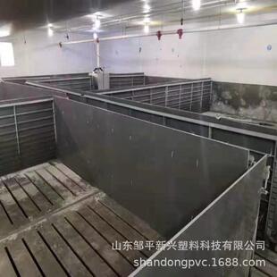 养猪设备养猪厂PVC护栏板PVC挡猪板灰色实心结实可打孔加工