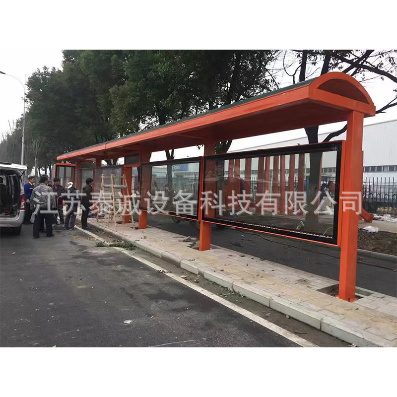 滚动候车亭不锈钢候车亭太阳能公交站台智能公交站台合肥候车厅