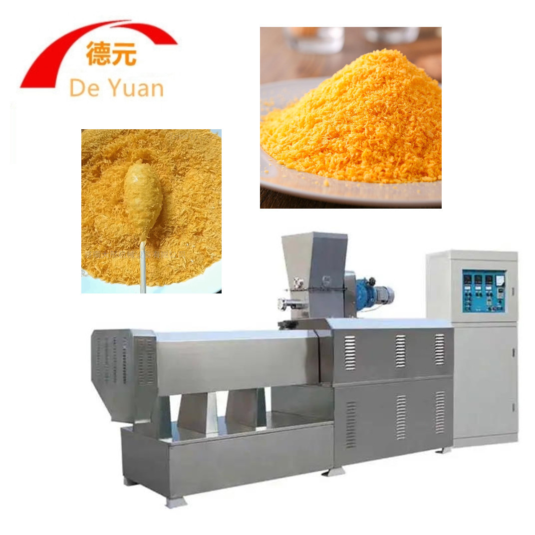 大型面包糠膨化机  月牙形雪花片膨化机 拉丝面包糠生产线 膨化机