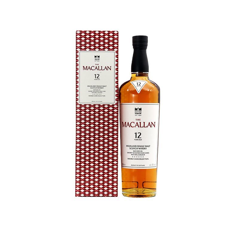 麦卡伦12年双桶苏格兰单一麦芽威士忌双雪梨桶Macallan原装进口酒