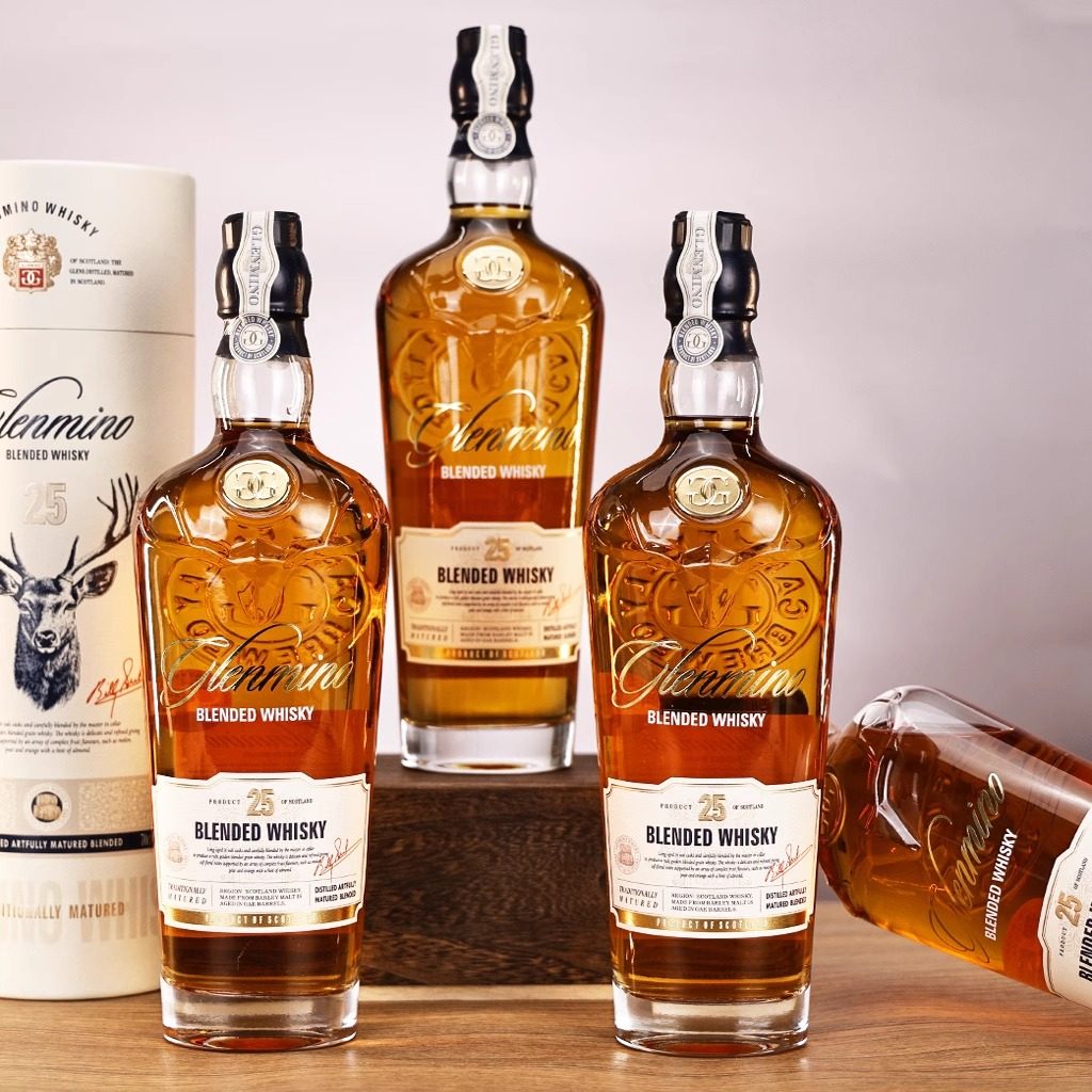 格兰米诺威士忌43度英国进口洋酒雪莉桶700ml礼盒装送礼自饮聚会