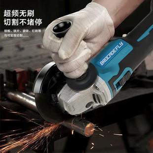 跨多功锂电无刷电动角能磨境机抛光机机切割充123电耐久打磨机机