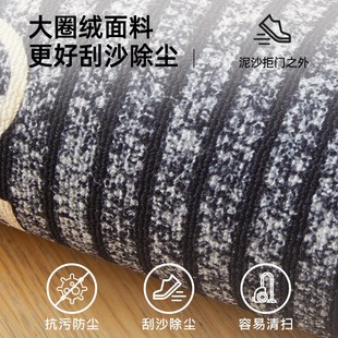 地垫入户门垫高级感防滑耐脏玄关地毯进门口家用除尘脚垫子可裁剪