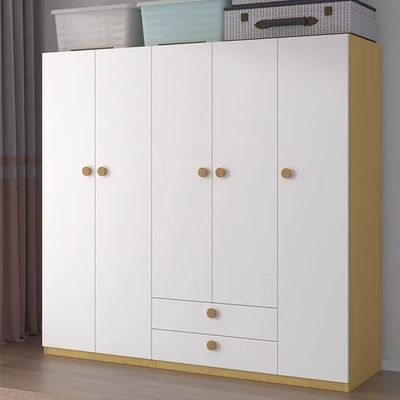 钢制木纹衣柜小户型环保无醛