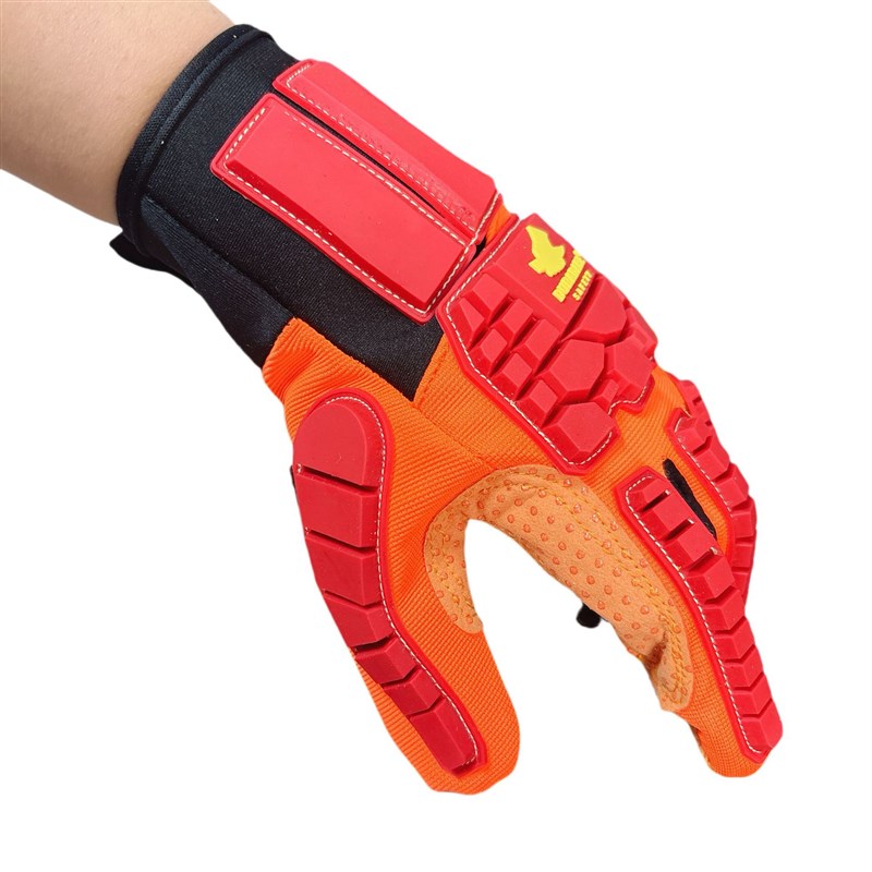 中国海油防砸手套k机械防震工地防撞油田煤矿劳保手套防划伤手套