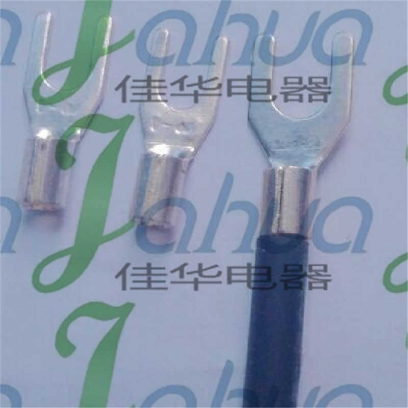 UT0.5-3 冷压裸端头 D叉形接线端子 铜接头 紫铜