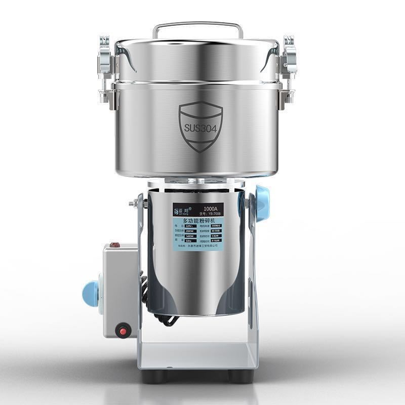 家用粉碎b机小钢磨研磨器多功能磨粉机超细三七打粉机打碎机可商