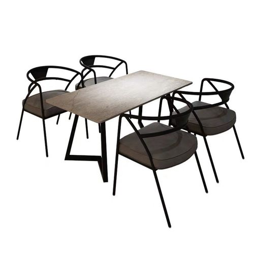 简约工业风小酒馆m音乐餐吧桌椅组合简约餐厅商用桌椅套装餐桌椅