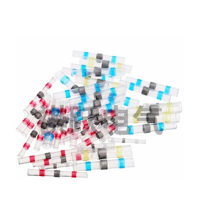 640PCS盒装防水焊锡环热缩中接F管焊锡管组合热缩接线端子套装