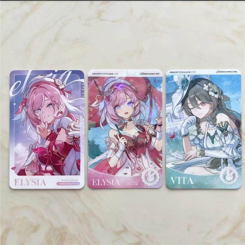 韩谷 崩坏3 hoyoland 爱莉希雅 薇塔 韩国游戏小卡