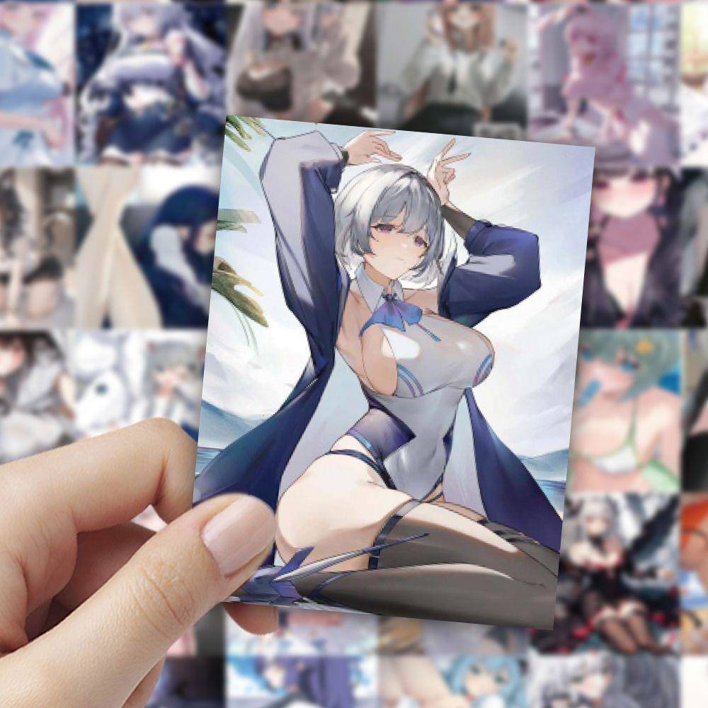180张性感二次元少女动漫卡通ins贴纸装饰手账笔记本桌面贴画自粘