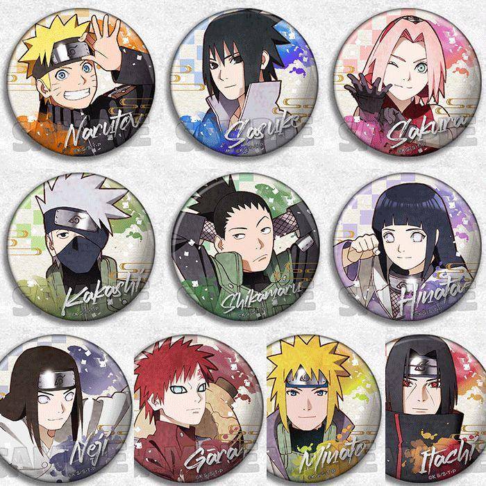 火影忍者日向雏田动漫现货徽章周边吧唧复古马口铁二次元