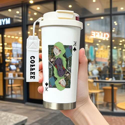 我的世界mcyt扑克牌dream保温杯大容量儿童学生水杯316不锈钢杯子