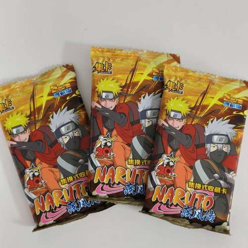 适用潮玩升级版火影忍者卡片卡砖疾风传佐助鸣人SSR闪卡动漫商店