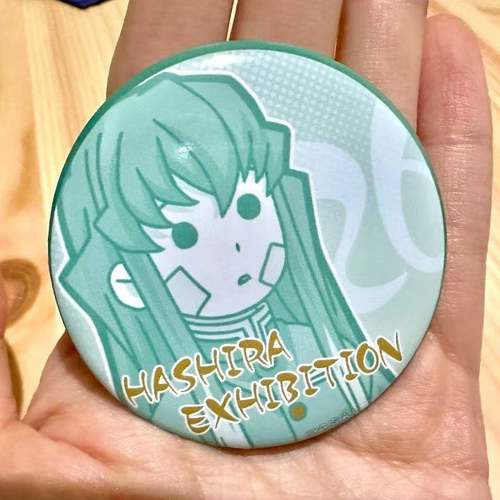 9.鬼灭之刃周边时透无一郎柱展吧唧徽章马口铁自制谷子装饰胸针礼