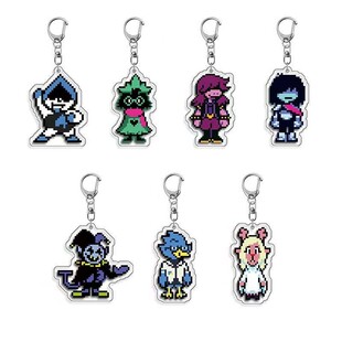 像素风Deltarune周边卡通游戏人物压克力钥匙扣包包挂件装饰收藏