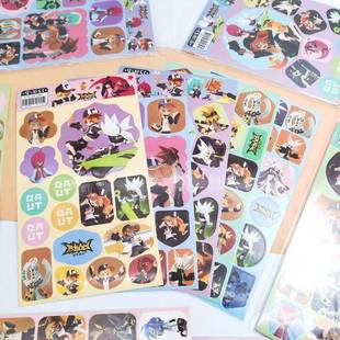 凹凸世界手账贴纸卡通动漫二次元周边安迷修雷狮格瑞嘉德罗斯卡米