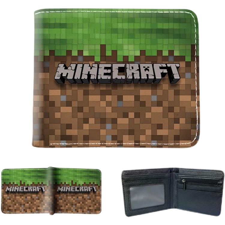 新款虚拟世界少年印花男女短款对折卡包卡通零钱包二次元青年学生