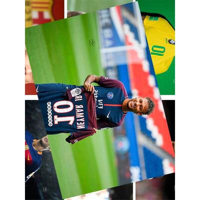 内马尔海报世界杯足球明星周边宿舍墙贴高清壁纸房间超大墙纸礼物