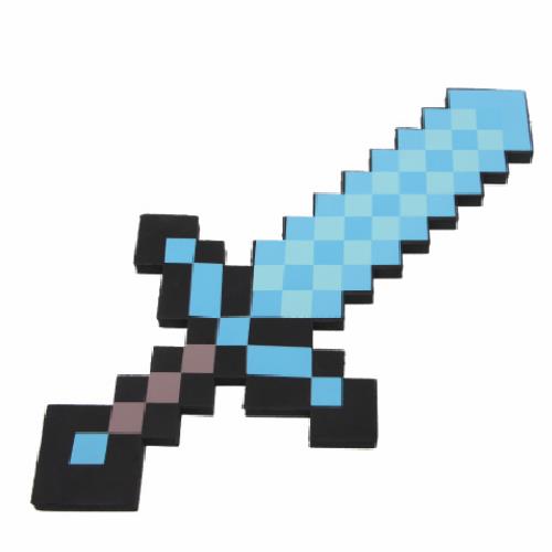 我的世界下界合金剑武器儿童玩具泡沫枪镐斧头史蒂夫头套模型工具