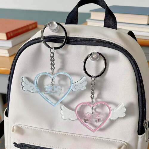 cortis安干镐周边亚克力天使翅膀爱心钥匙扣装饰书包挂件收藏礼物