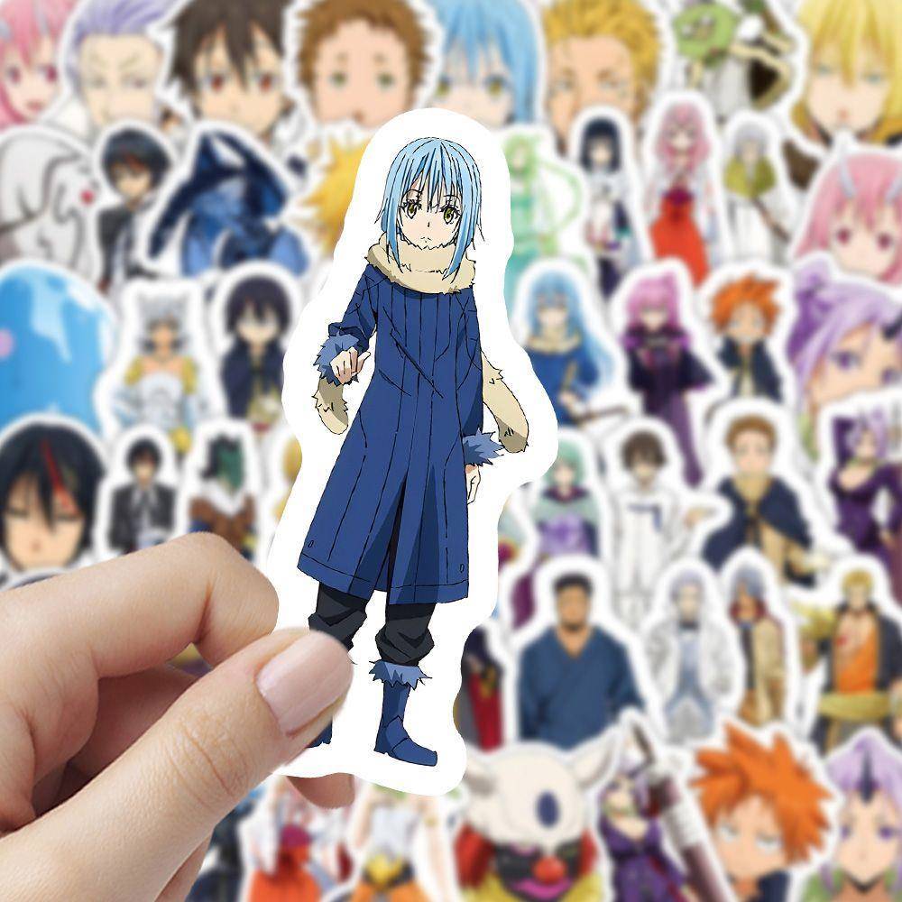 180张关于我转生变成史莱姆这档事贴纸动漫周边萌王朱茵可爱贴画