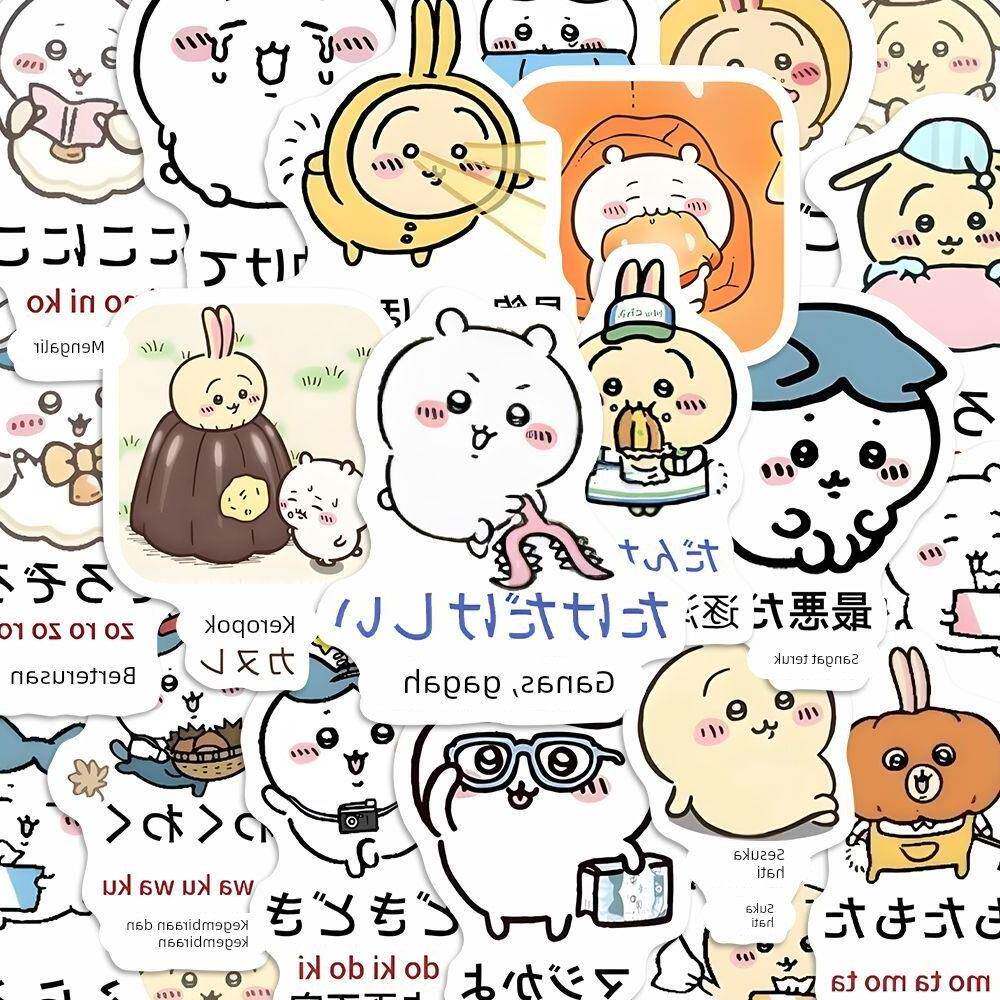 180张吉伊卡哇学日语贴纸趣味学习单词chiikawa小八diy
