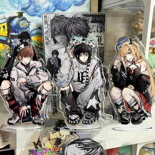 小红书同款动漫周边死亡笔记dn三人组高颜值桌面摆件立牌