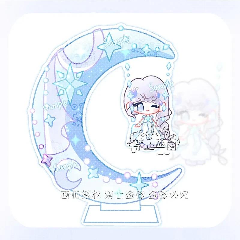 原创叶罗丽精灵梦银尘仙子周边创意亚克力秋千立牌夹层桌面摆件