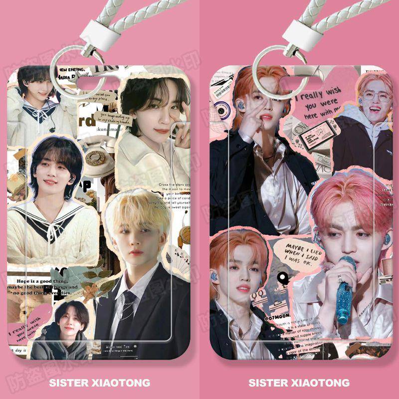 次人尹净汉崔胜澈学生滑盖卡套饭卡公交卡身份证件保护套门禁卡女