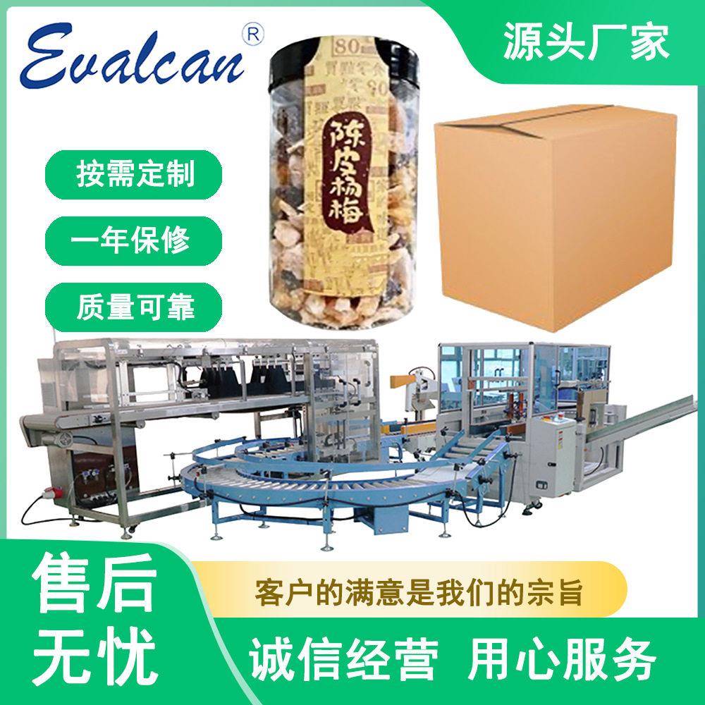 全自动过桥式装箱机陈皮杨梅自动开箱装箱封箱一体机厂家机械设备