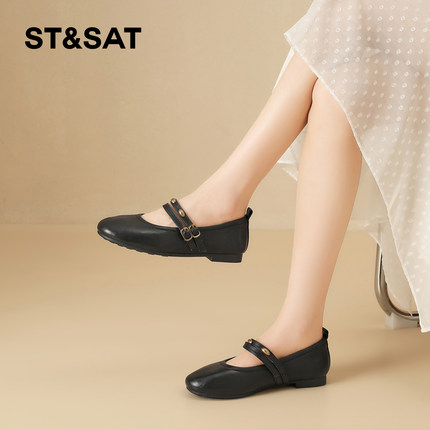星期六玛丽珍鞋女秋2025冬季新款爆款女鞋鞋子女款单鞋平底小皮鞋