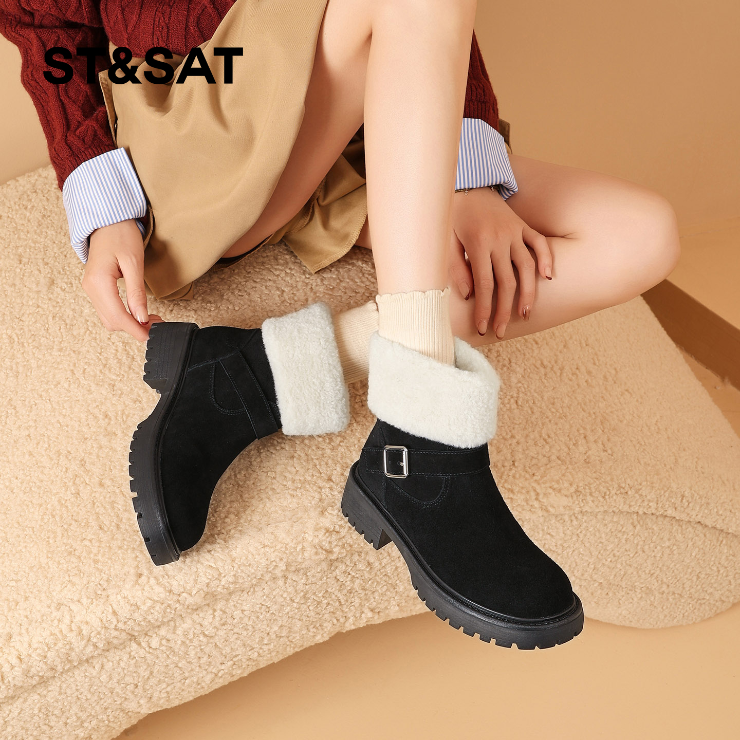 星期六时尚气质百搭超火女士秋冬