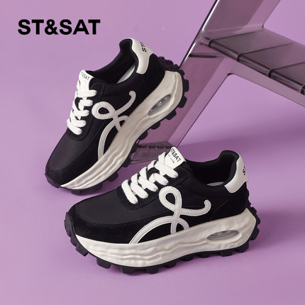 星期六老爹鞋女2025秋季新款女鞋女款爆款鞋子厚底增高春秋运动鞋