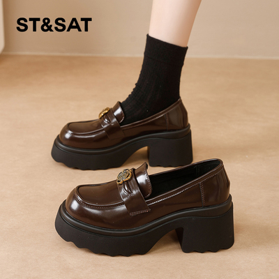 星期六时尚气质百搭超火单鞋皮鞋