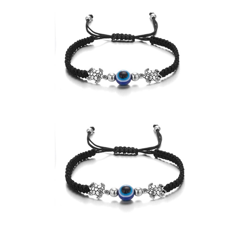 现货2PCS Turtle Elephat Blue Evil Eye Bds Pedat celet