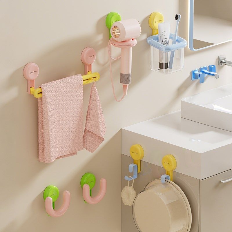 多巴胺吸盘吹风机支架壁挂免打孔可转向带绕线器浴室收纳置物挂架,家庭/个人清洁工具,吹风机置物架,淘宝优惠券,粉丝福利购,淘宝优惠卷