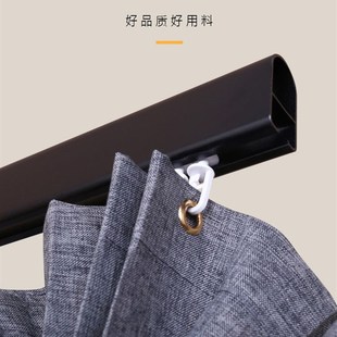 L型折叠浴帘淋浴间重型轨道磁吸干湿分离磁性加厚防水布淋浴帘