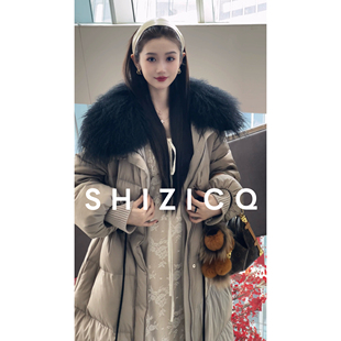 柿子SHIZICQ戛纳之夜2025新款羽绒服冬季女款长款外套巨好看冬装