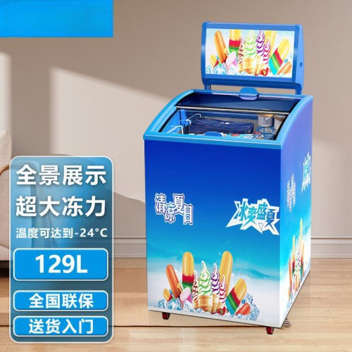冰柜透明玻璃门冷冻冷藏商用小型展示柜雪糕冰淇凌冰栗柜