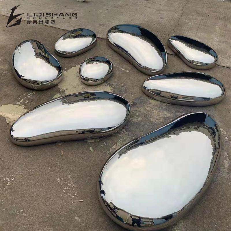 不锈钢鹅暖座椅户椅外园林景观看台座鹅卵石坐石凳QFK不锈钢座椅