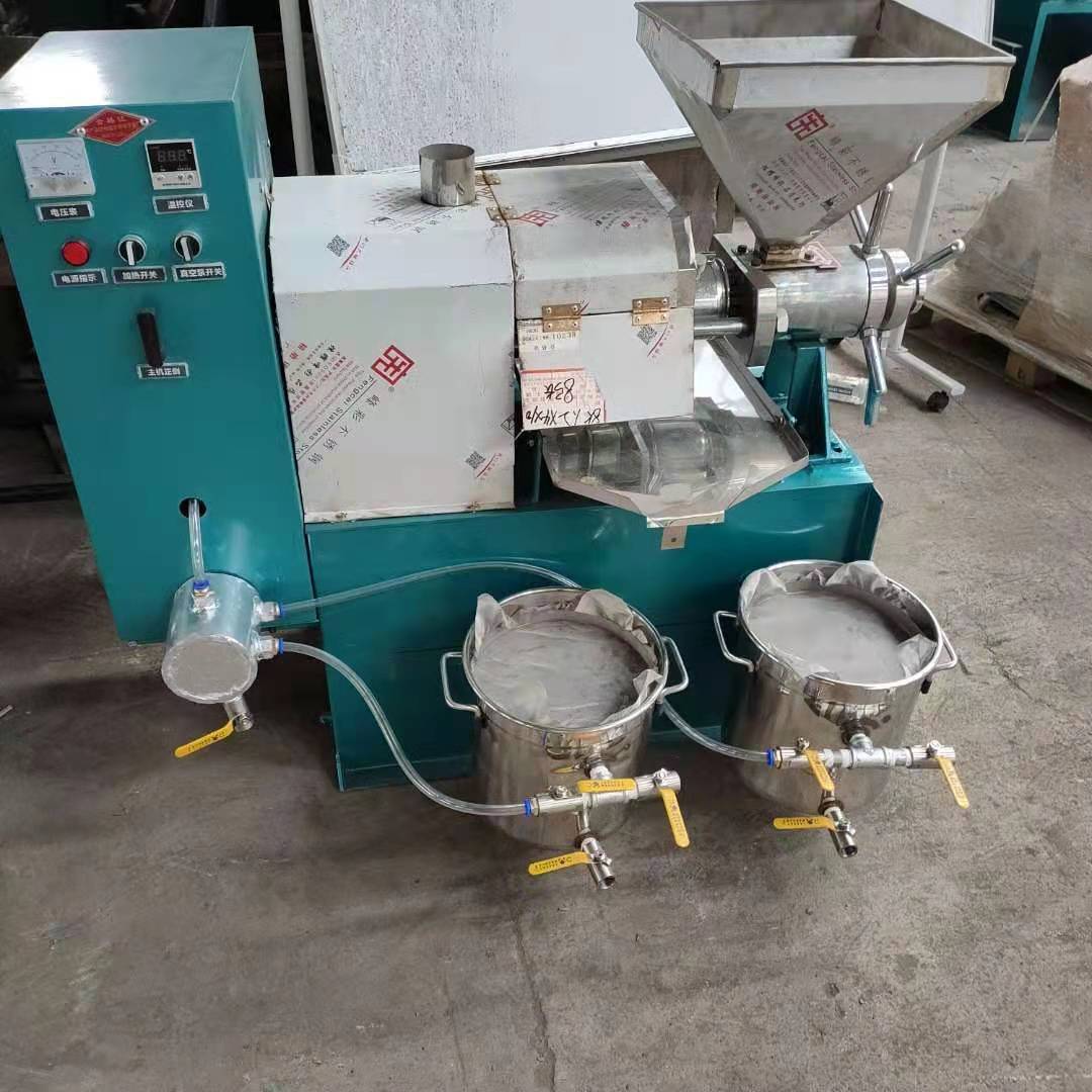 商用螺旋炸油机全自动小型家用大豆油花生油榨油机冷热两用炸油机