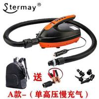 SUP槳板沖鋒舟橡皮艇浮筒臺氣墊床12V戶外車載高壓充氣泵加打氣機(jī)
