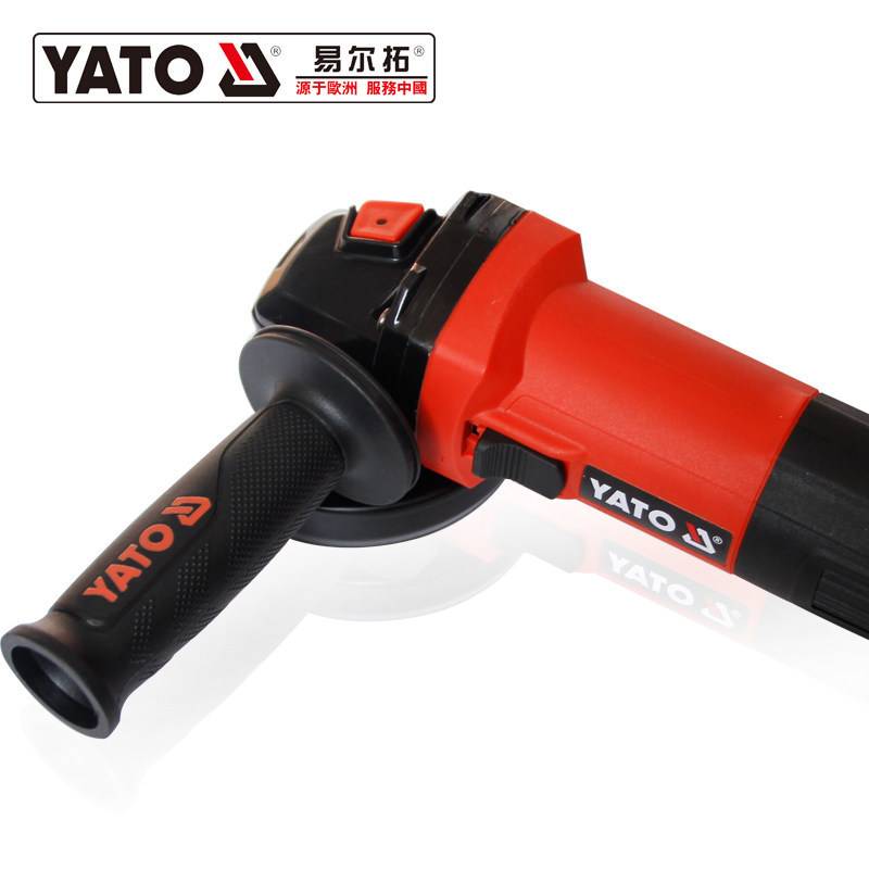 YATO角磨机220v工业级小型手持充电磨光抛光电动工具手砂轮打磨机